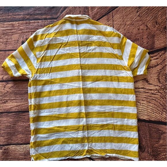 Vintage Yellow Stripe GAP button‎ up shirt size M - Picture 14 of 14